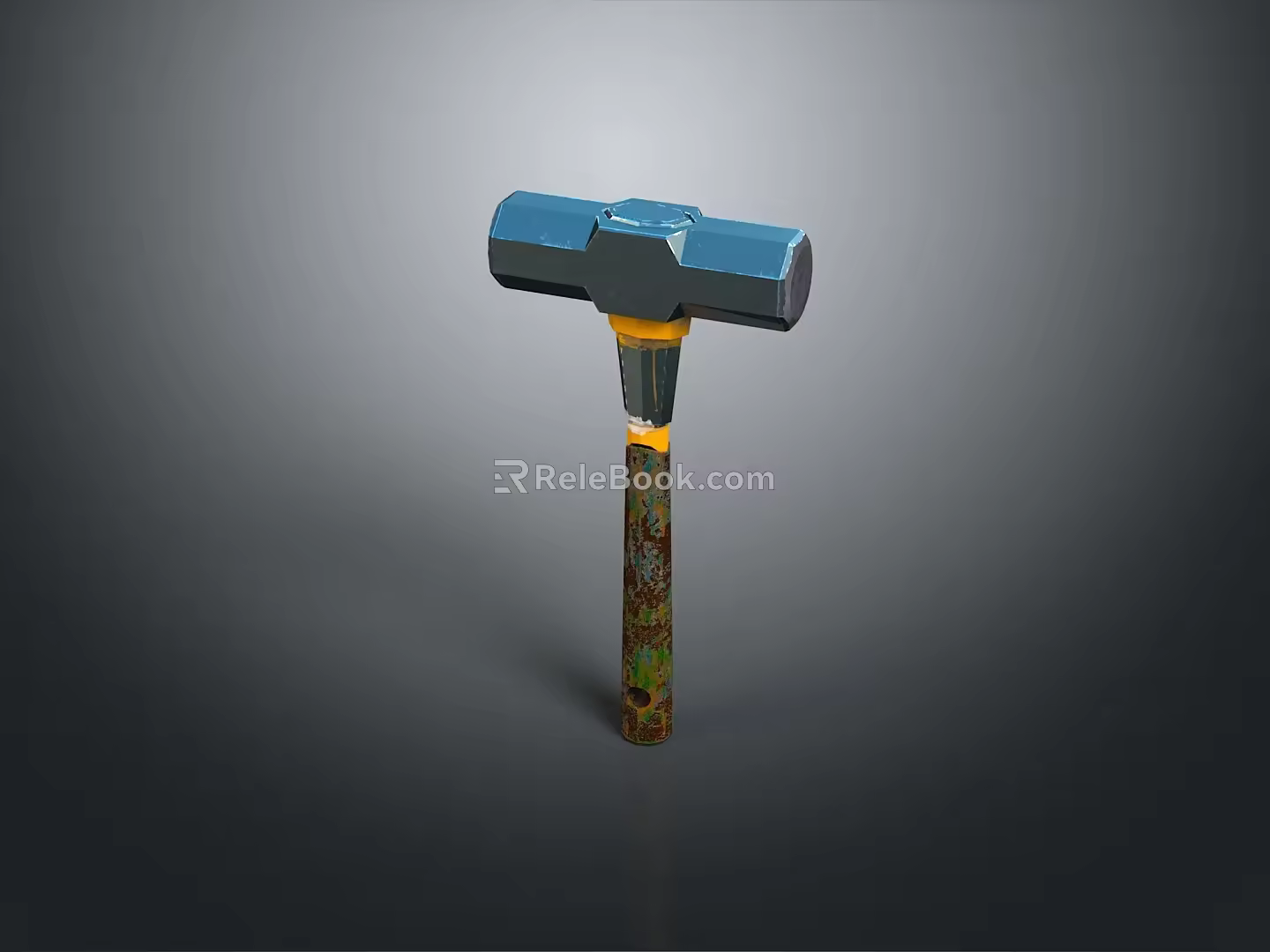 Hammer Warhammer Cartoon Hammer Magic Hammer Thor's Hammer Ancient Weapons Cold Weapons Medieval Items 3d model