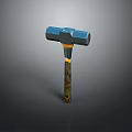 Hammer Warhammer Cartoon Hammer Magic Hammer Thor's Hammer Ancient Weapons Cold Weapons Medieval Items 3d model