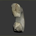 Unique Irregular Ring Shaped Ceramic Household Decorative Object With Beige Brown Texture And Glossy Finish