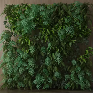 Modern Green Plant Wall Plant Wall 3d model
