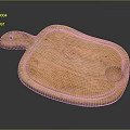 Natural Wooden Art Palette with Handheld Grip and Smooth Surface for Painting Supplies