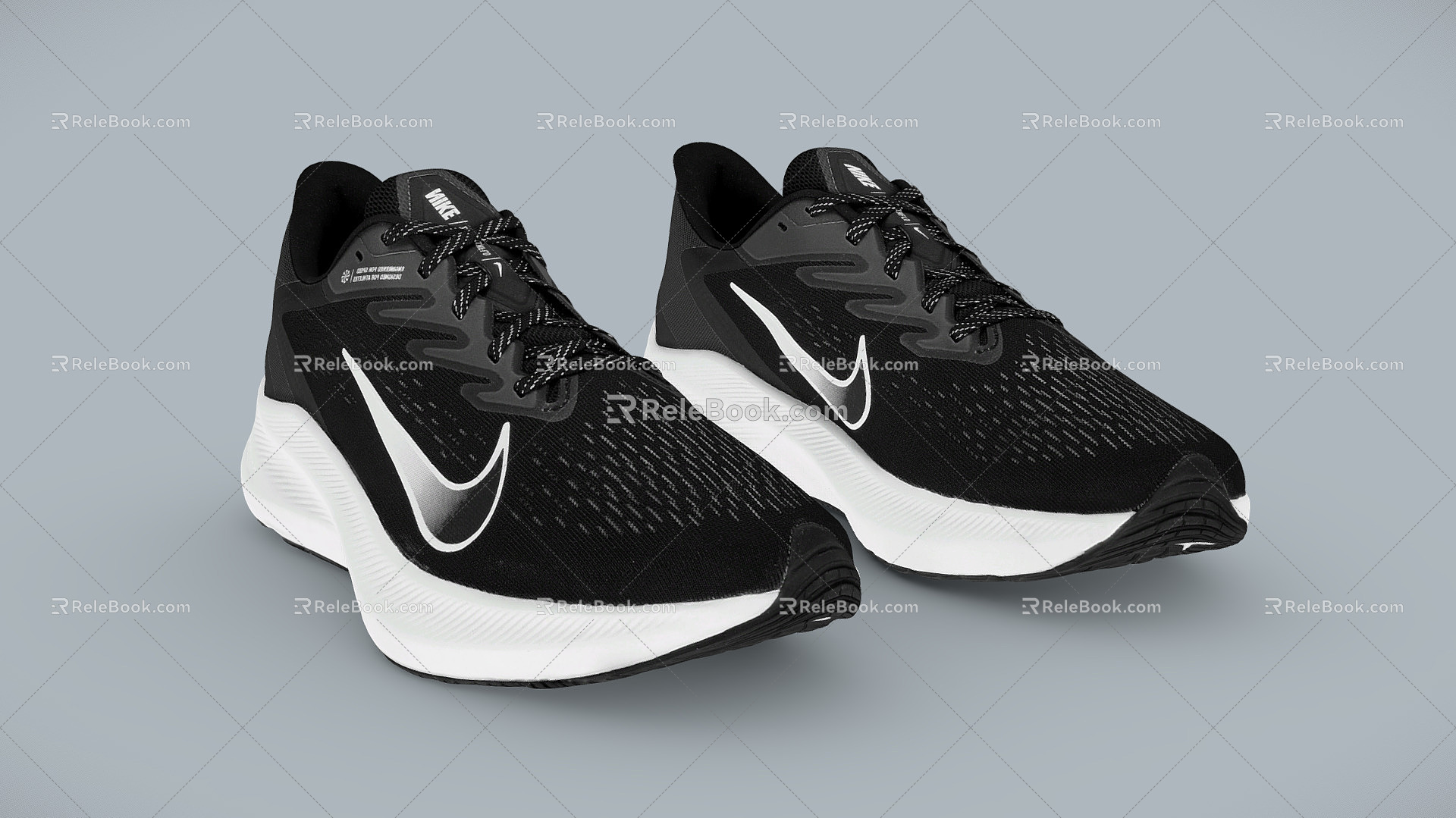 Modern sneaker Nike Zoom Running Shoes Nike Running Shoes Nike sneaker 3d model