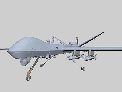 Realistic Aircraft High Model MQ9 UAV Unmanned Reconnaissance Aircraft Reaper New Unmanned Combat Aircraft US Air Force 3d model