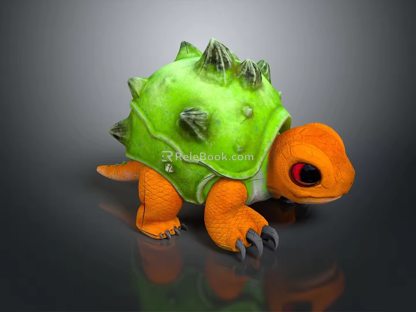 Turtle Cartoon Turtle Snapping Turtle Chickbill Turtle Reptile Cold Blooded Animal Reptile Class 3d model