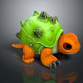 Turtle Cartoon Turtle Snapping Turtle Chickbill Turtle Reptile Cold Blooded Animal Reptile Class 3d model