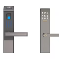 Smart Lock and Traditional Metal Door Handles With Modern Designs and Various Colors