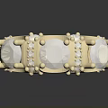 Elegant Golden Ring With Shiny Gemstones And Exquisite Metal Band Design For Daily Use
