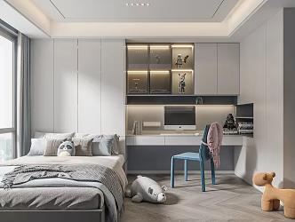 Modern Tatami Bedroom Bedroom 3d model
