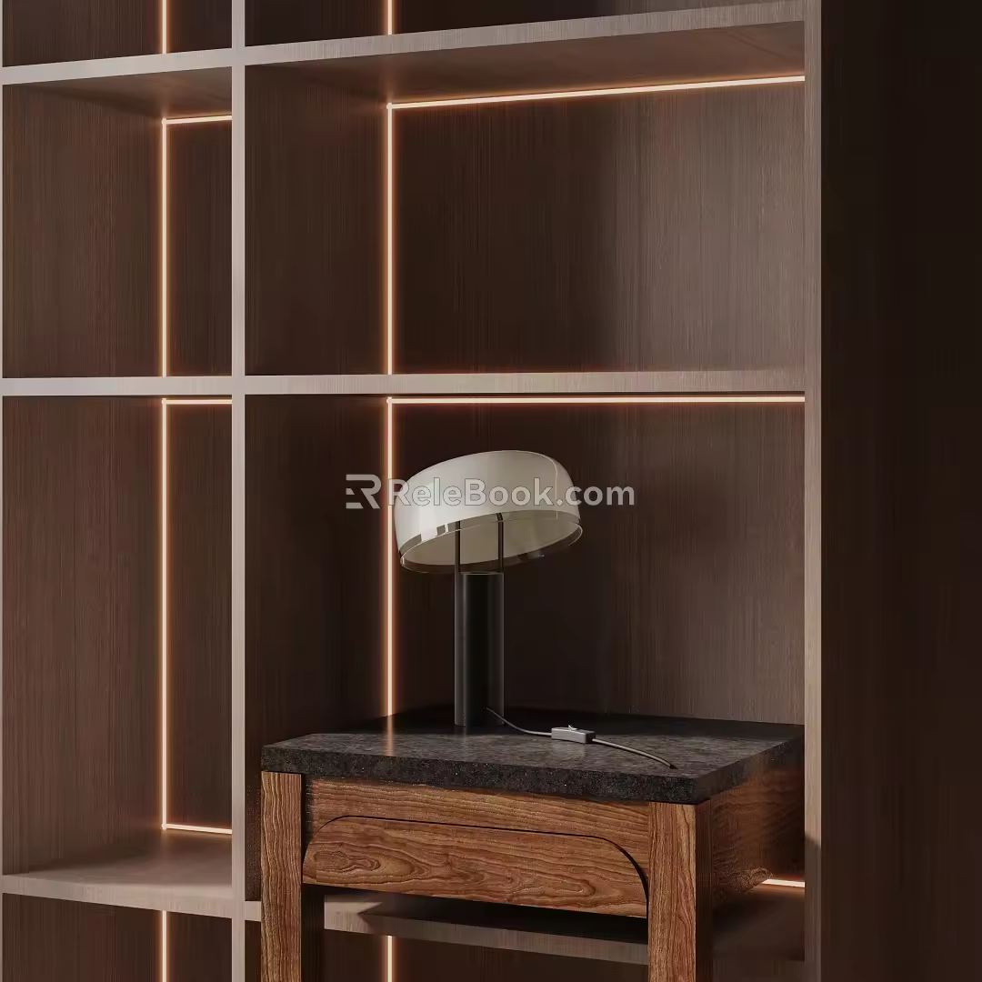 Modern table lamp 3d model