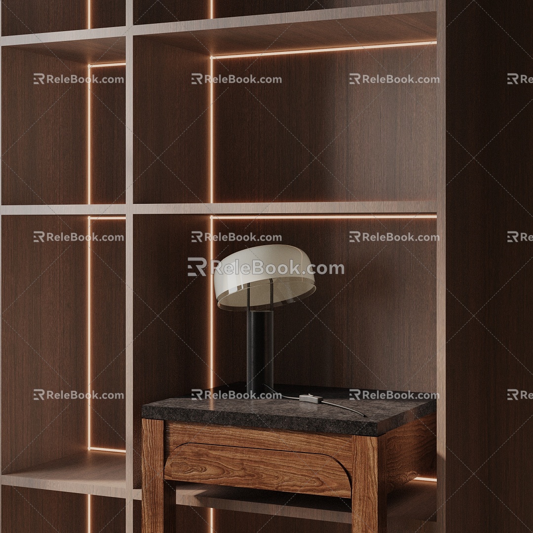 Modern table lamp 3d model