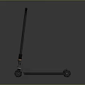Modern Urban Scooter With Black Handle Orange Deck And Pink ZAKU Text