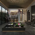 Modern Elegant Boutique Store Interior With Display Shelves Lighting And Decorative Elements