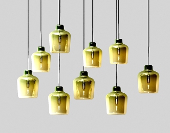 Modern chandelier 3d model