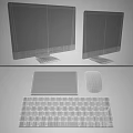 Modern Computer Workspace Setup With Laptop Monitor Keyboard Mouse And Sleek Design Elements