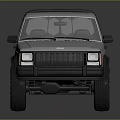 Modern Silver Single Cab Pickup Truck With Open Bed And Large Off-Road Tires