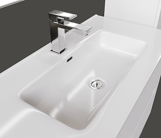 Modern sink table basin wash basin wash basin faucet 3d model