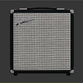 Black Fender Guitar Amplifier Featuring Grill Mesh Metal Corners And Handle