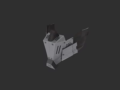 Modern Geometric Hat 3D Model Featuring Gray Black Color And Detailed Structure 3d model