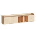 Modern Wooden And Gray Shelving Units With Multiple Color Options And Storage Compartments