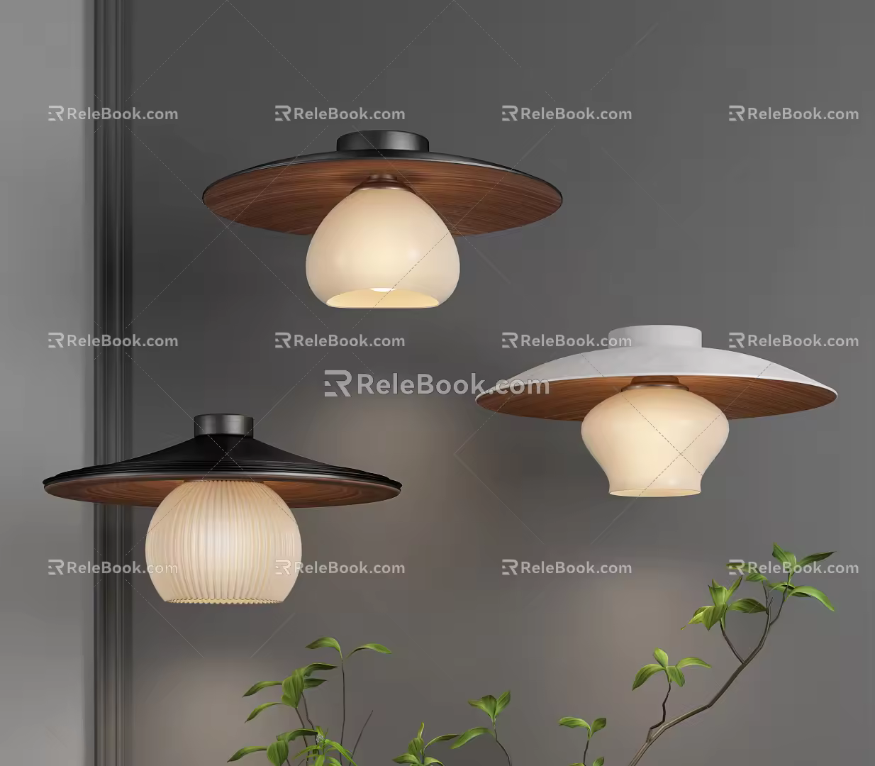 modern ceiling lamp 3d model