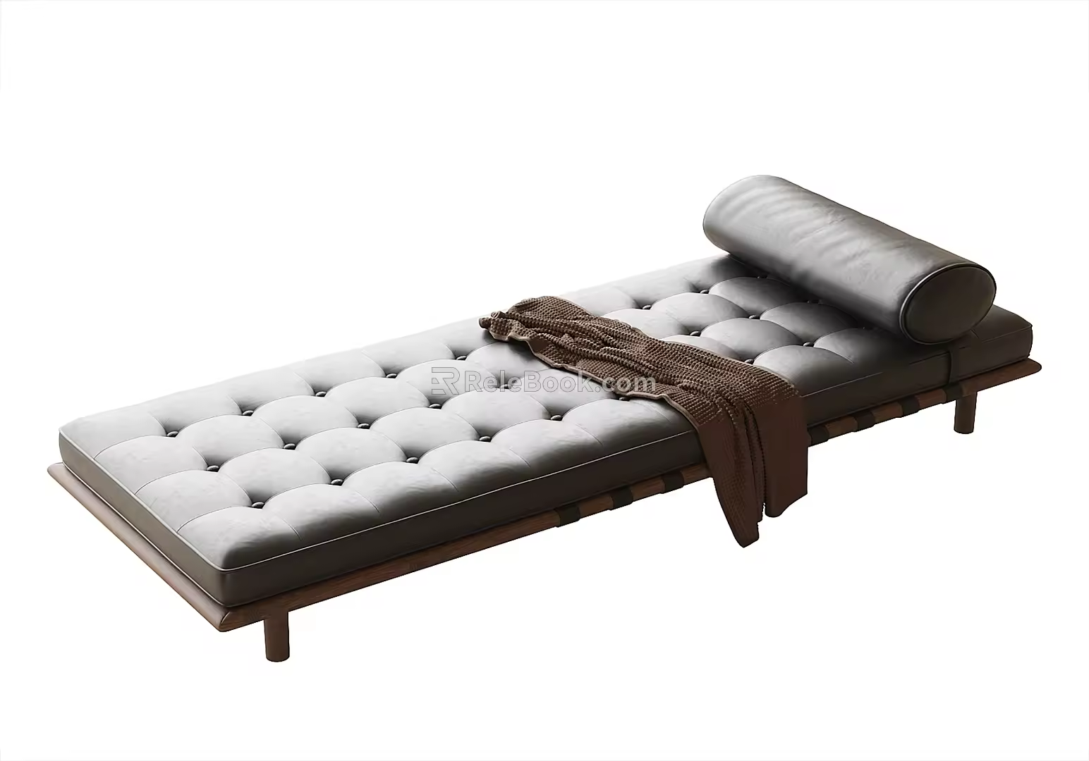 Modern Bed End Stool Bench 3d model