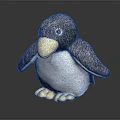 Cute Penguin Shaped Kids Chair With Soft Plush Material For Nursery