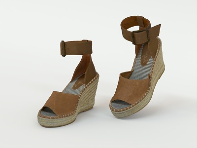 Modern high heels 3d model