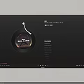 Modern Smart Television Displaying Vinyl Record Music Interface and Explore Feature