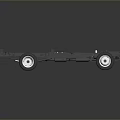 Detailed Car Chassis 3D Model Featuring Frame Suspension System and Wheels 3d model