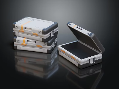 Modern Box Science Fiction Box Science Fiction Box Military Box 3d model