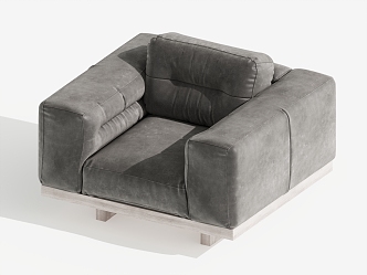 Modern Single Sofa Single Chair Leisure Chair 3d model