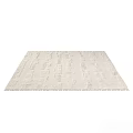Beige Woven Texture Square Rug With Modern Simple Design For Living Room Decor