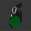 Detailed Toy Weapon 3D Model Featuring Gas Mask And Green Cylinder