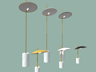 Modern Minimalist Luminaire Combination Minimalist Table Lamp Minimalist Floor Lamp Luminaire Combination 3d model