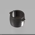 Durable Black Household Cooking Container With Sturdy Handles For Kitchen Use