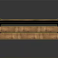 Simple Wooden Bench Design With Metal Legs And Natural Wood Texture