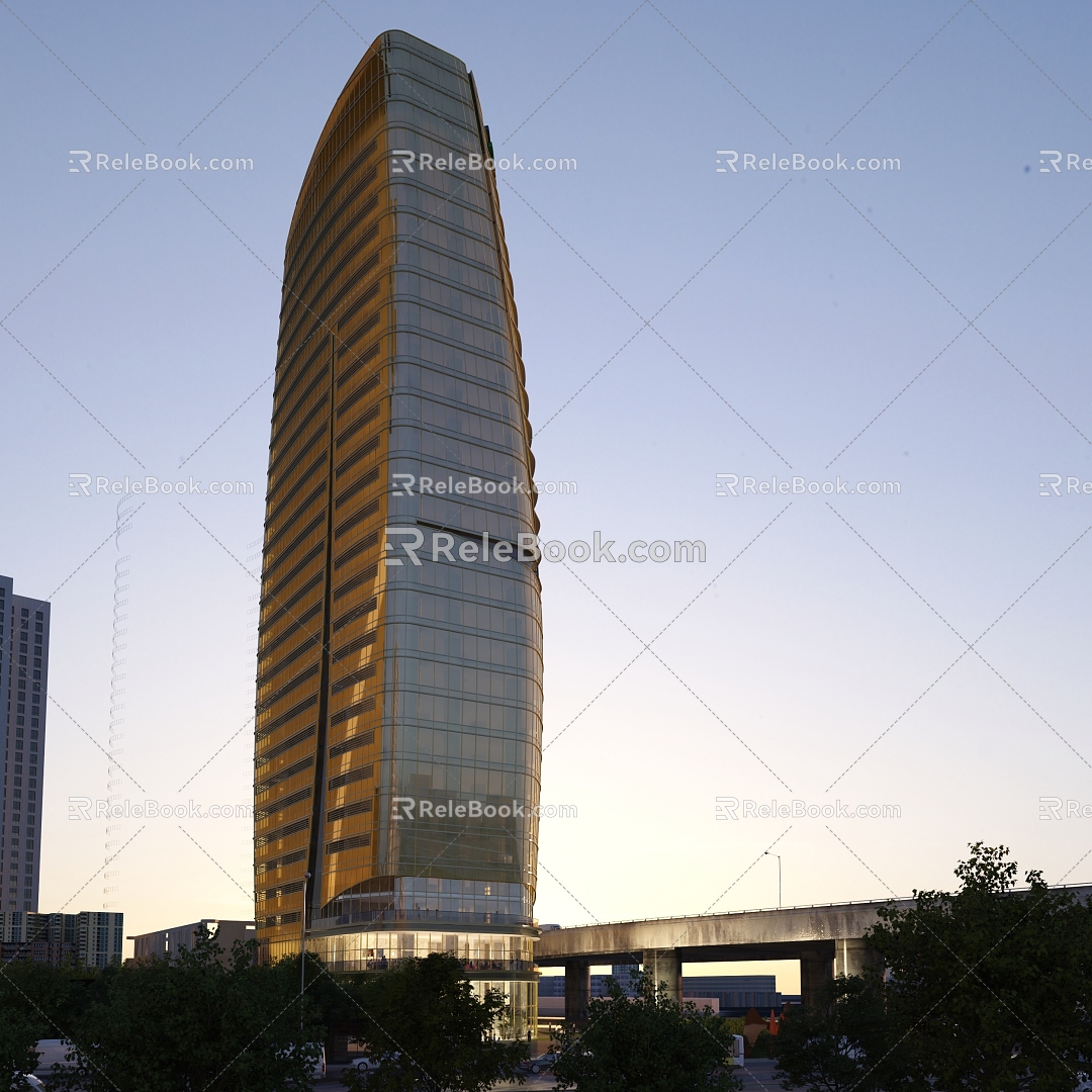 Modern Office Building Residential Office Building 3d model