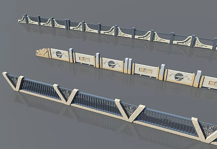 modern new chinese style 3d model