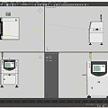 SMT workshop equipment Automatic AOI testing equipment 3d model