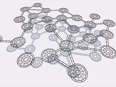 Ceiling Structural Design With Grid Frame And Circular Nodes 3D Model Sketch 3d model Ceiling Structural Design With Grid Frame And Circular Nodes 3D Model Sketch 3d model