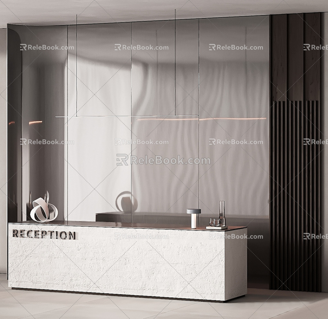 Modern Front Desk Office Front Desk Front Office Bar Desk Office Reception Desk Hotel Reception Desk Hotel Reception Desk 3d model