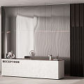 Modern Front Desk Office Front Desk Front Office Bar Desk Office Reception Desk Hotel Reception Desk Hotel Reception Desk 3d model