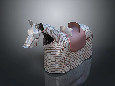 Handwoven Fabric Apparel With Leather Saddle Detail And Horse Shaped Design 3d model