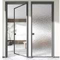 Modern Hinged Doors With Textured And Ribbed Glass For Interior Design 3d model