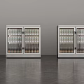 Commercial Beverage Display Refrigerators With Glass Doors And Multiple Units For Retail Stores