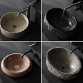 Bathroom Sink Combinations with Various Designs Shapes and Modern Faucets