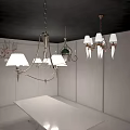 Various Stylish Chandeliers with Modern and Classic Designs in Exhibition Space