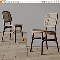 Woven Leisure Chair With Wooden Frame For Modern Indoor Home Decor