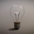 Transparent Light Bulb With Filament Structure And Metal Threaded Base For Home Furniture