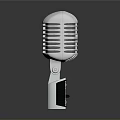 Vintage Metal Microphone With Retro Design For Household Daily Use And Decor
